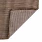 Preview: Outdoor-Teppich Flachgewebe 80x250 cm Braun