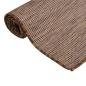Preview: Outdoor-Teppich Flachgewebe 80x250 cm Braun