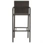 Preview: Barhocker 2 Stk. Braun Poly Rattan