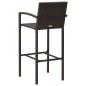 Preview: Barhocker 2 Stk. Braun Poly Rattan