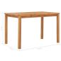 Preview: Garten-Esstisch 120x70x77 cm Massivholz Teak