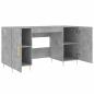 Preview: Schreibtisch Betongrau 140x50x75 cm Holzwerkstoff