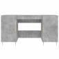 Preview: Schreibtisch Betongrau 140x50x75 cm Holzwerkstoff