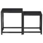 Preview: Beistelltische 2 Stk. MDF Schwarz