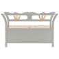 Preview: Sitzbank Grau 107x45x75,5 cm Massivholz Tanne