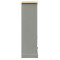 Preview: Bücherregal VIGO Grau 60x35x114,5 cm Massivholz Kiefer