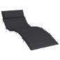 Preview: Sonnenliegen-Auflage Schwarz 180x60x4 cm Oxford-Gewebe