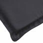 Preview: Sonnenliegen-Auflage Schwarz 180x60x4 cm Oxford-Gewebe