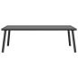 Preview: Garten Couchtisch Anthrazit 110x55x35cm Stahl