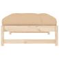 Preview: Gartenhocker 120x80 cm Massivholz Kiefer