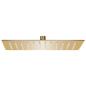 Preview: ARDEBO.de - Regenbrause Edelstahl 30x20 cm Rechteckig Golden