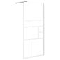Preview: Duschwand f?r Walk-In Dusche 90x195 cm ESG-Glas Wei?