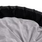 Preview: Hundebett Schwarz-Grau 99x89x21 cm Plüsch und Kunstleder