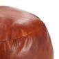 Preview: Pouf Hellbraun 60 x 30 cm Echtes Ziegenleder
