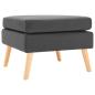 Preview: ARDEBO.de - Fu?hocker Dunkelgrau Stoff
