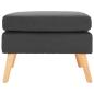 Preview: Fu?hocker Dunkelgrau Stoff