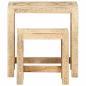 Preview: 2-tlg. Handbemaltes Beistelltisch-Set Massivholz Mango