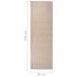 Preview: Outdoor-Teppich Flachgewebe 80x250 cm Braun Gestreift