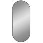 Preview: Wandspiegel Schwarz 80x35 cm Oval