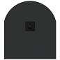Preview: Wandspiegel Schwarz 80x35 cm Oval
