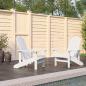 Preview: ARDEBO.de - Adirondack-Gartenst?hle 2 Stk. HDPE Wei?