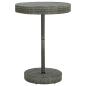 Preview: 5-tlg. Gartenbar-Set Grau Poly Rattan & Massivholz Akazie