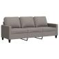Preview: 3-Sitzer-Sofa Taupe 180 cm Stoff