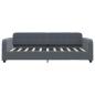 Preview: Tagesbett Ausziehbar mit Schubladen Dunkelgrau 90x190 cm Samt