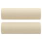 Preview: 2-tlg. Sofagarnitur mit Kissen Creme Stoff