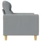 Preview: 2-Sitzer-Sofa Hellgrau 140 cm Stoff