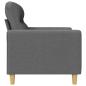 Preview: 2-Sitzer-Sofa Dunkelgrau 120 cm Stoff