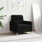 Preview: Sofasessel Schwarz 60 cm Stoff