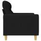 Preview: Sofasessel Schwarz 60 cm Stoff