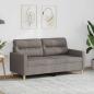 Preview: ARDEBO.de - 2-Sitzer-Sofa Taupe 140 cm Stoff