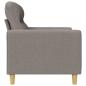 Preview: 2-Sitzer-Sofa Taupe 140 cm Stoff
