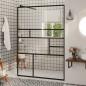 Preview: ARDEBO.de - Duschwand f?r Begehbare Dusche mit Klarem ESG Glas 115x195 cm
