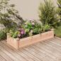 Preview: ARDEBO.de - Hochbeet mit Einsatz 120x45x25 cm Massivholz Tanne