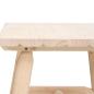 Preview: Beistelltisch 49x49x50 cm Massivholz Fichte