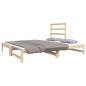 Preview: Tagesbett Ausziehbar 2x(90x190) cm Massivholz Kiefer