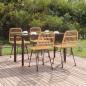 Preview: ARDEBO.de - 5-tlg. Garten-Essgruppe Poly Rattan