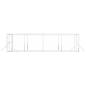 Preview: Outdoor-Hundezwinger Silbern 8x4x2 m Verzinkter Stahl