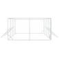 Preview: Outdoor-Hundezwinger Silbern 8x4x2 m Verzinkter Stahl