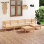 Preview: ARDEBO.de - 6-tlg. Garten-Lounge-Set Massivholz Kiefer