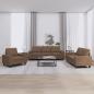 Preview: ARDEBO.de - 3-tlg. Sofagarnitur Braun Stoff