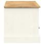 Preview: TV-Schrank VIGO Weiß 156x40x40 cm Massivholz Kiefer