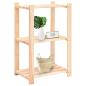 Preview: Lagerregale 3 B?den 3 Stk. 60x38x90cm Massivholz Kiefer 150kg