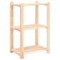 Preview: Lagerregale 3 B?den 3 Stk. 60x38x90cm Massivholz Kiefer 150kg