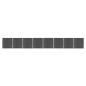 Preview: ARDEBO.de - Zaunelement Set WPC 1391x186 cm Schwarz