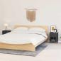 Preview: ARDEBO.de - Nachttische 2 Stk. Anthrazit 40x30x54,5 cm Stahl und Glas