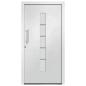 Preview: Haustür Aluminium und PVC Weiß 100x200 cm